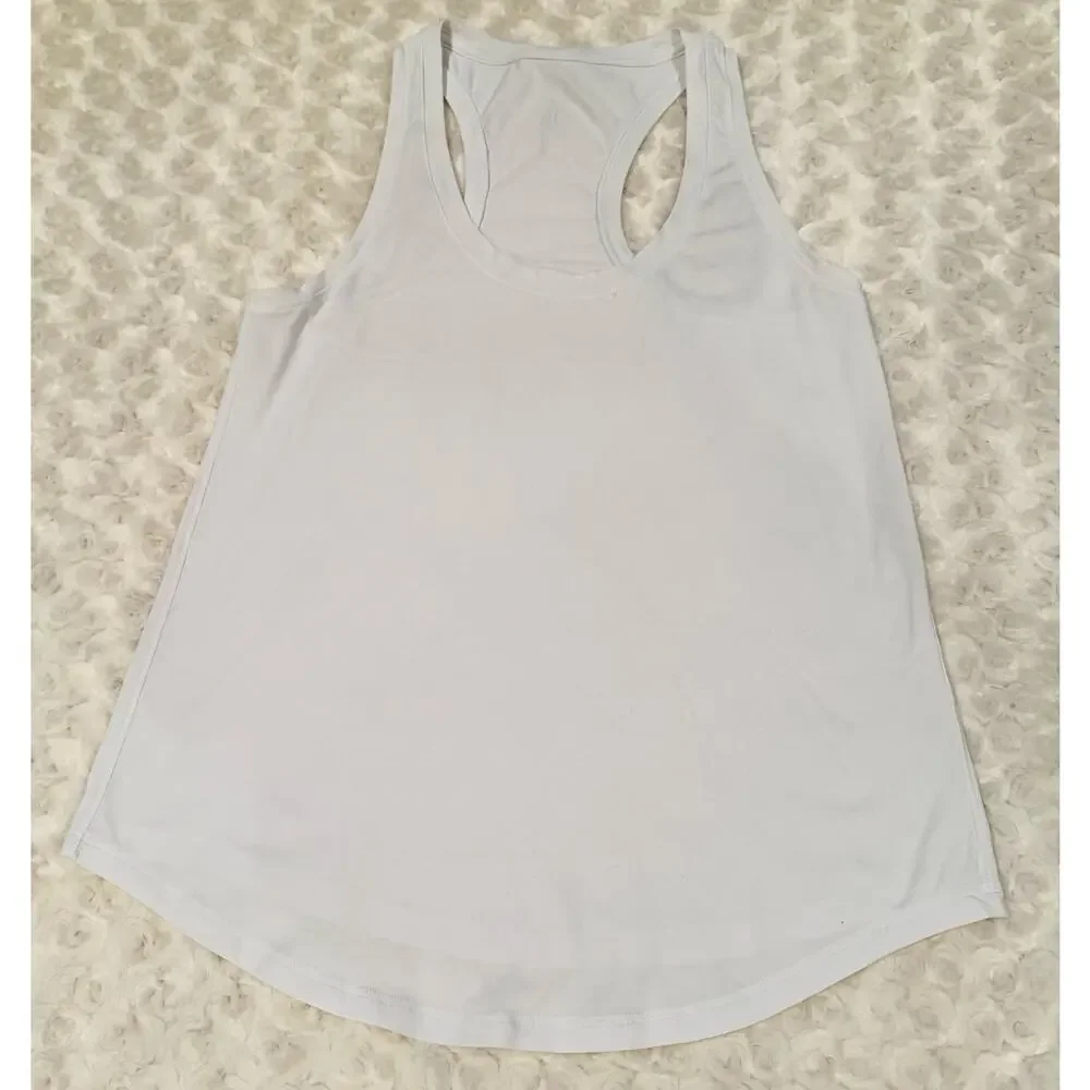 Lululemon Womens Love Racerback White Core Ultra Light Athletic Tank Top Small